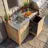 Outdoor Solid Cedar Wood Sink Cabinet With Stainless Steel Countertop, Weather-Resistant Patio Prep & Utility Station